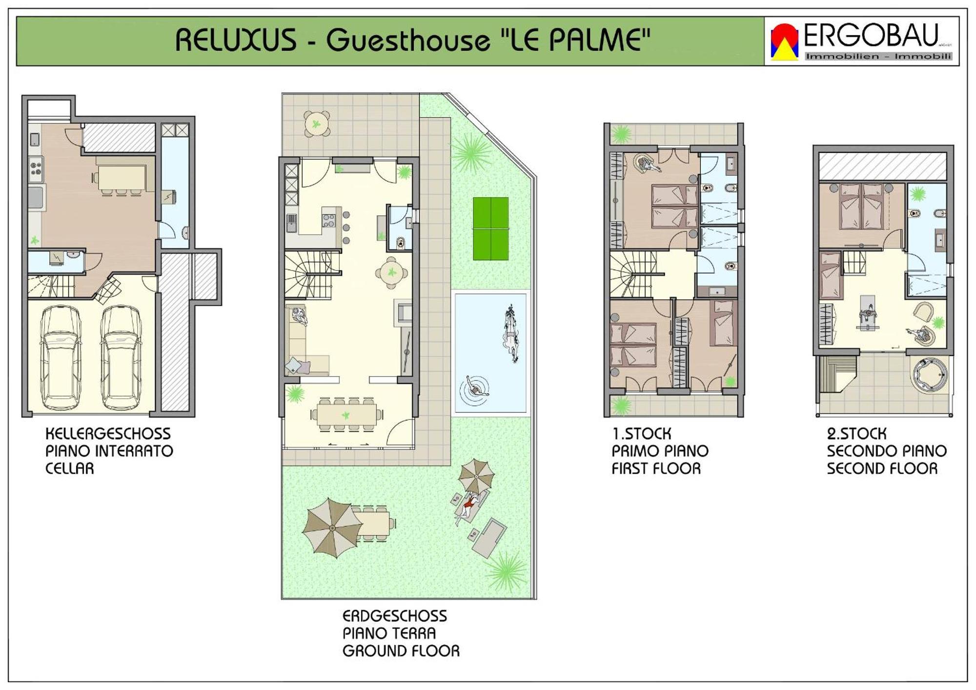 Guesthouse Le Palme Postal / Burgstall Exterior foto